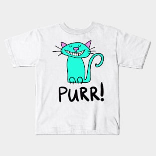 Purr Cheshire Cat Kids T-Shirt